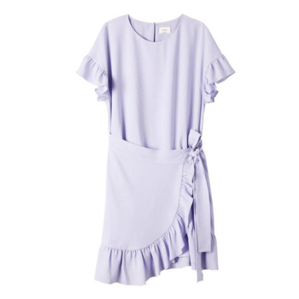Aritzia Wilfred Ninette Ruffle Wrap Dress